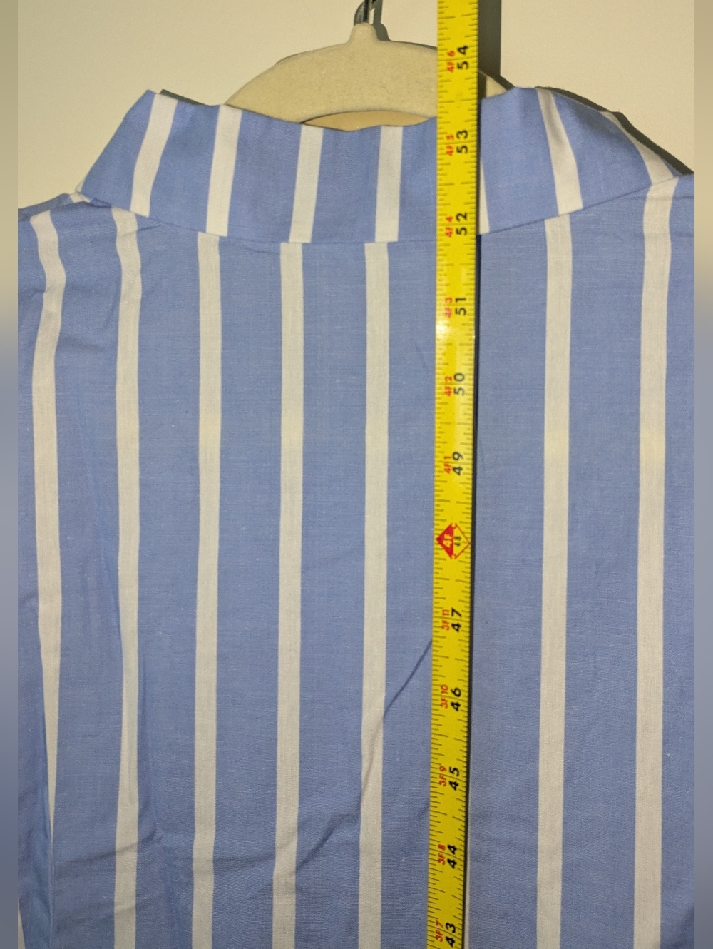 Blue & White Striped Button-Front Kids Dress By Utcoco NWT - Picture 11 of 13